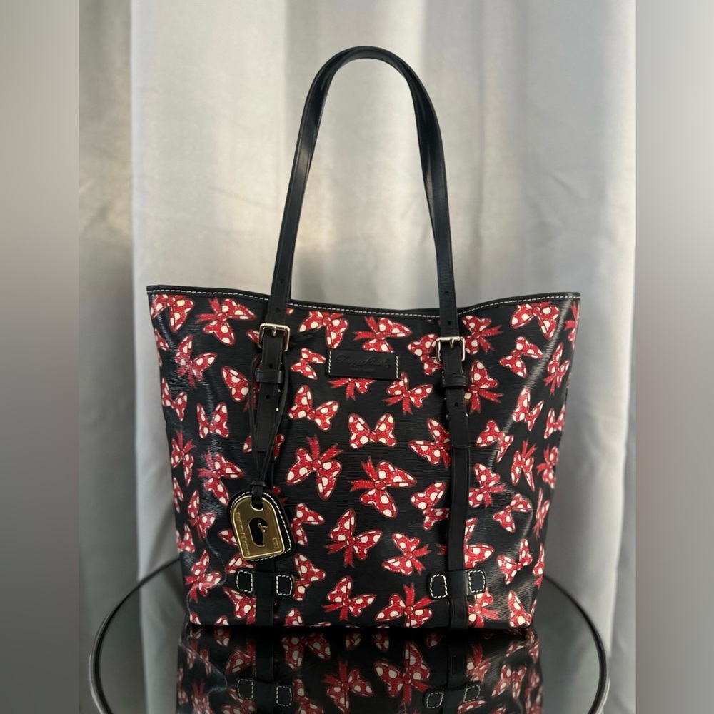 Dooney & Bourke x Disney Minnie Mouse Red Bow Print Tote Handbag